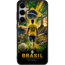 Samsung Galaxy S24+ Case Hülle - Silikon schwarz Fussball Brasilien splash 2026