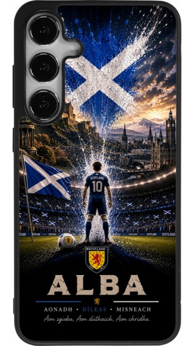 Samsung Galaxy S24+ Case Hülle - Silikon schwarz Fussball Schottland splash 2026