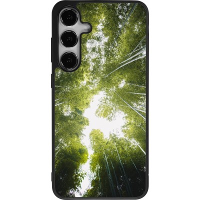 Samsung Galaxy S24+ Case Hülle - Silikon schwarz Spring 23 forest blue sky