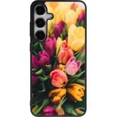 Samsung Galaxy S24+ Case Hülle - Silikon schwarz Bouquet of tulips 2026