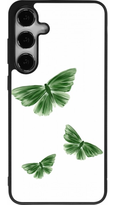 Samsung Galaxy S24+ Case Hülle - Silikon schwarz Butterflies 2026