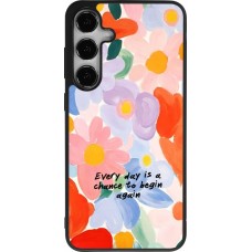 Samsung Galaxy S24+ Case Hülle - Silikon schwarz Every day is a chance Spring 2026