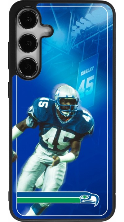 Samsung Galaxy S24+ Case Hülle - Silikon schwarz Super Bowl 26 Seattle 1