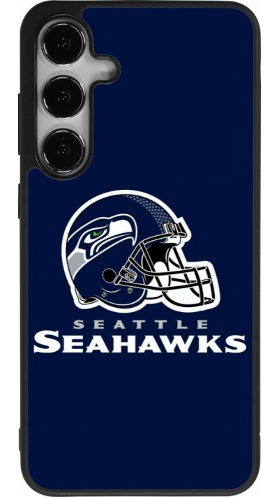 Samsung Galaxy S24+ Case Hülle - Silikon schwarz Super Bowl 26 Seattle 3