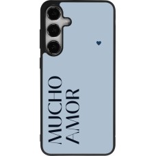 Samsung Galaxy S24+ Case Hülle - Silikon schwarz Valentine 2024 mucho amor azul