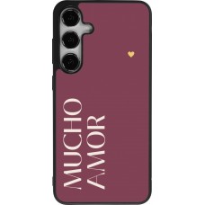 Samsung Galaxy S24+ Case Hülle - Silikon schwarz Valentine 2024 mucho amor rosado