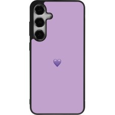Samsung Galaxy S24+ Case Hülle - Silikon schwarz Valentine 2023 purpule single heart