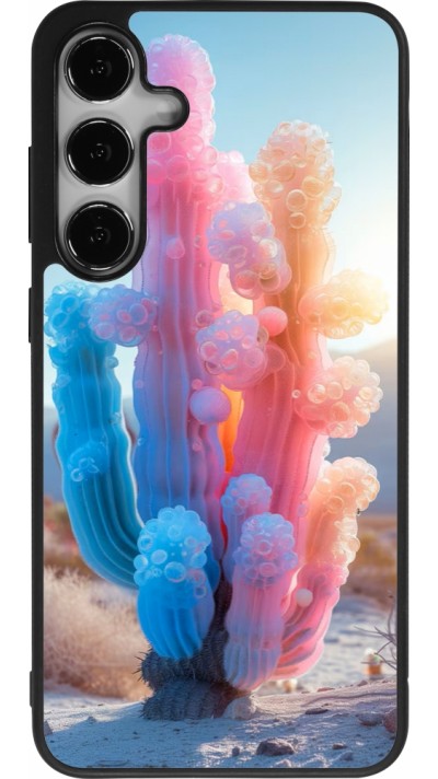 Coque Samsung Galaxy S24+ - Silicone rigide noir Artificial vegetation 2025