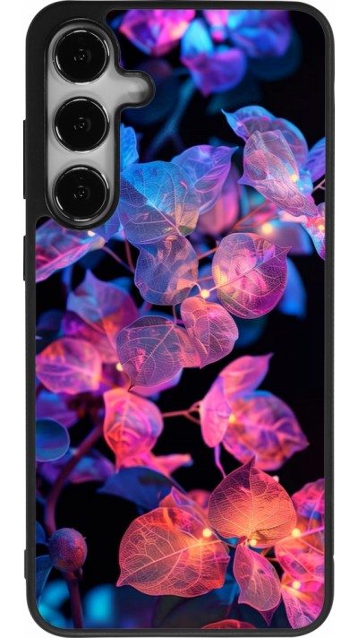 Coque Samsung Galaxy S24+ - Silicone rigide noir Artificial vegetation 2025