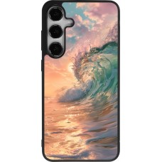 Samsung Galaxy S24+ Case Hülle - Silikon schwarz Wave Sunset