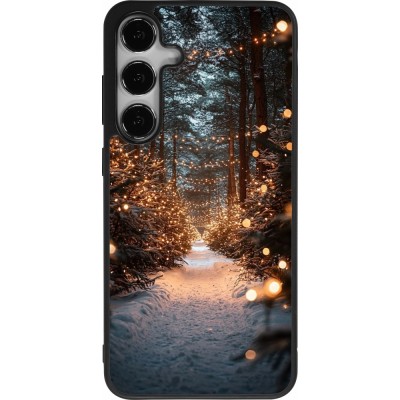 Samsung Galaxy S24+ Case Hülle - Silikon schwarz Winter 25 Winter snowy road