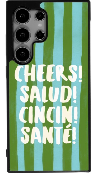 Samsung Galaxy S24 Ultra Case Hülle - Silikon schwarz Cheers 2026