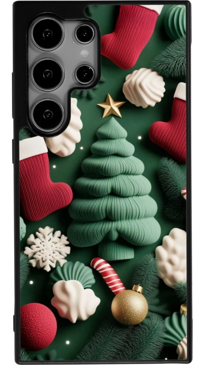 Samsung Galaxy S24 Ultra Case Hülle - Silikon schwarz Christmas 25 Christmas textiles