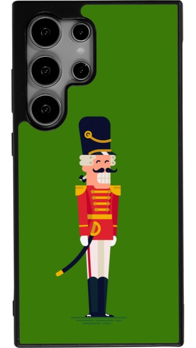Samsung Galaxy S24 Ultra Case Hülle - Silikon schwarz Christmas 25 Nutcracker Green