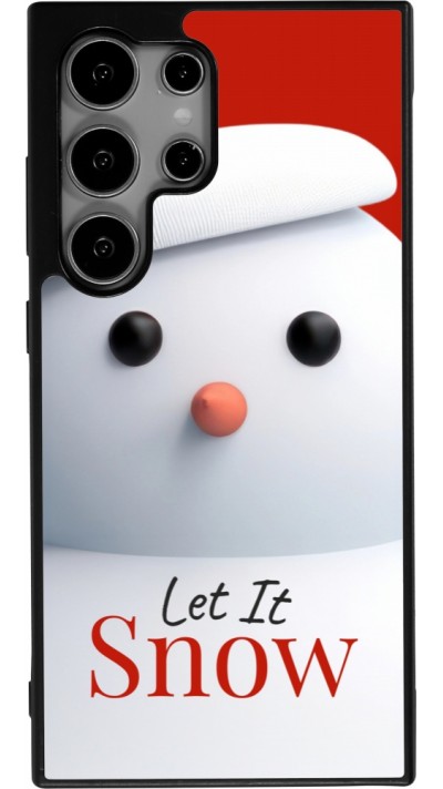 Samsung Galaxy S24 Ultra Case Hülle - Silikon schwarz Christmas 25 Xmas Snowman