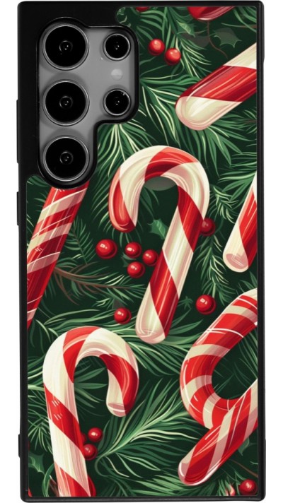 Samsung Galaxy S24 Ultra Case Hülle - Silikon schwarz Christmas 25 Xmas Stick