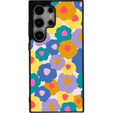 Coque Samsung Galaxy S24 Ultra - Silicone rigide noir Easter 2024 flower power