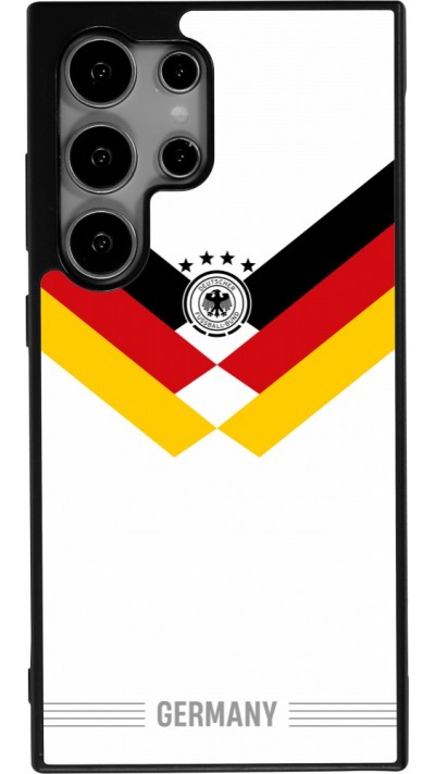 Coque Samsung Galaxy S24 Ultra - Silicone rigide noir Maillot de football Allemagne 2026 personnalisable