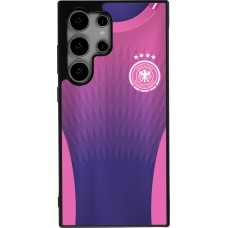 Coque Samsung Galaxy S24 Ultra - Silicone rigide noir Maillot de football Allemagne Extérieur personnalisable