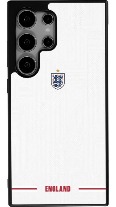 Samsung Galaxy S24 Ultra Case Hülle - Silikon schwarz England 2026 personalisierbares Fussballtrikot