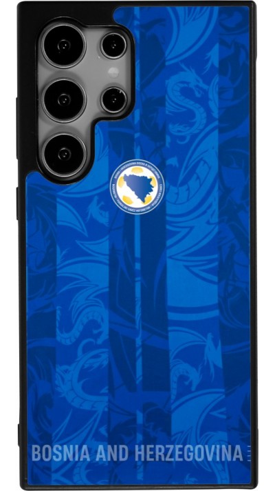 Coque Samsung Galaxy S24 Ultra - Silicone rigide noir Maillot de football Bosnie-Herzégovine 2026 personnalisable
