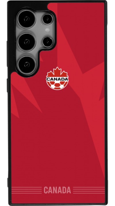 Coque Samsung Galaxy S24 Ultra - Silicone rigide noir Maillot de football Canada 2026 personnalisable