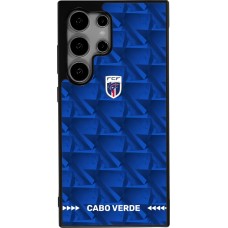 Samsung Galaxy S24 Ultra Case Hülle - Silikon schwarz Kap Verde 2026 personalisierbares Fussballtrikot