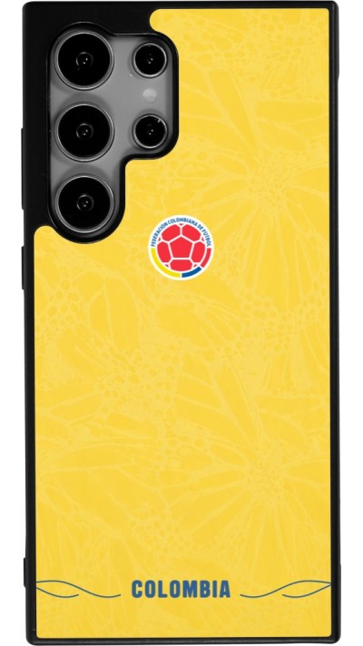 Samsung Galaxy S24 Ultra Case Hülle - Silikon schwarz Kolumbien 2026 personalisierbares Fussballtrikot