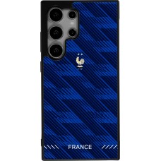 Samsung Galaxy S24 Ultra Case Hülle - Silikon schwarz Frankreich 2026 personalisierbares Fussballtrikot