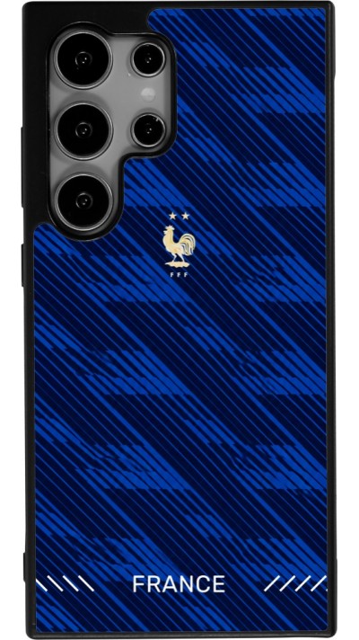 Samsung Galaxy S24 Ultra Case Hülle - Silikon schwarz Frankreich 2026 personalisierbares Fussballtrikot