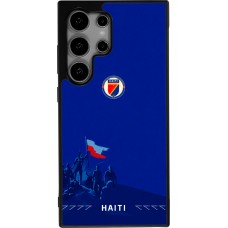 Samsung Galaxy S24 Ultra Case Hülle - Silikon schwarz Haiti 2026 personalisierbares Fussballtrikot