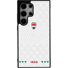 Samsung Galaxy S24 Ultra Case Hülle - Silikon schwarz Irak 2026 personalisierbares Fussballtrikot