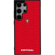 Samsung Galaxy S24 Ultra Case Hülle - Silikon schwarz Portugal 2026 personalisierbares Fussballtrikot