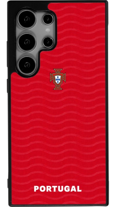 Samsung Galaxy S24 Ultra Case Hülle - Silikon schwarz Portugal 2026 personalisierbares Fussballtrikot