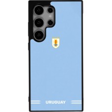 Samsung Galaxy S24 Ultra Case Hülle - Silikon schwarz Uruguay 2026 personalisierbares Fussballtrikot