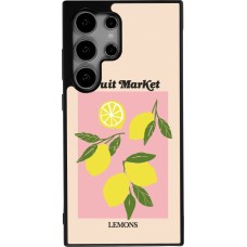 Coque Samsung Galaxy S24 Ultra - Silicone rigide noir Fruit market lemons 2026