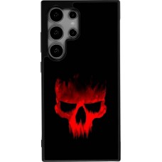 Coque Samsung Galaxy S24 Ultra - Silicone rigide noir Halloween 2023 scary skull