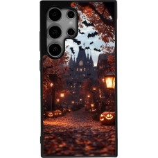 Coque Samsung Galaxy S24 Ultra - Silicone rigide noir Halloween 2025 Haunted house