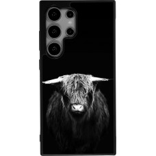 Coque Samsung Galaxy S24 Ultra - Silicone rigide noir Highland calf black