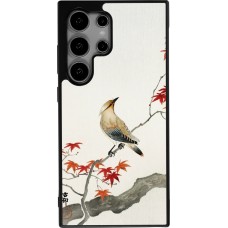 Coque Samsung Galaxy S24 Ultra - Silicone rigide noir Japanese Bird
