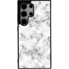 Coque Samsung Galaxy S24 Ultra - Silicone rigide noir Marble 01