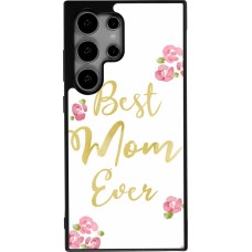 Coque Samsung Galaxy S24 Ultra - Silicone rigide noir Mom 2024 best Mom ever