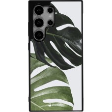 Coque Samsung Galaxy S24 Ultra - Silicone rigide noir Monstera Plant