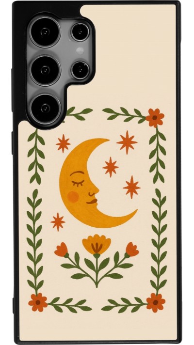 Samsung Galaxy S24 Ultra Case Hülle - Silikon schwarz Half moon stamp 2026