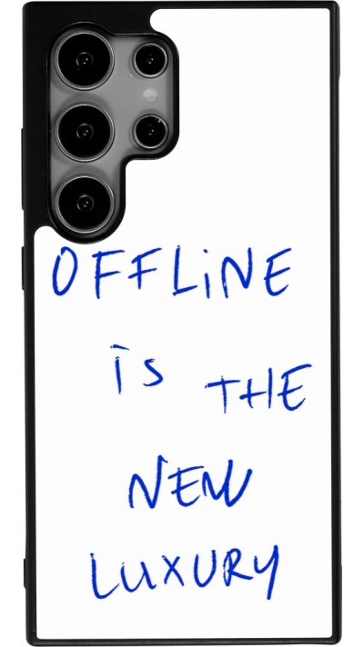 Samsung Galaxy S24 Ultra Case Hülle - Silikon schwarz Offline is the new luxury