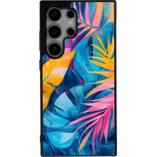 Coque Samsung Galaxy S24 Ultra - Silicone rigide noir Palms Blue