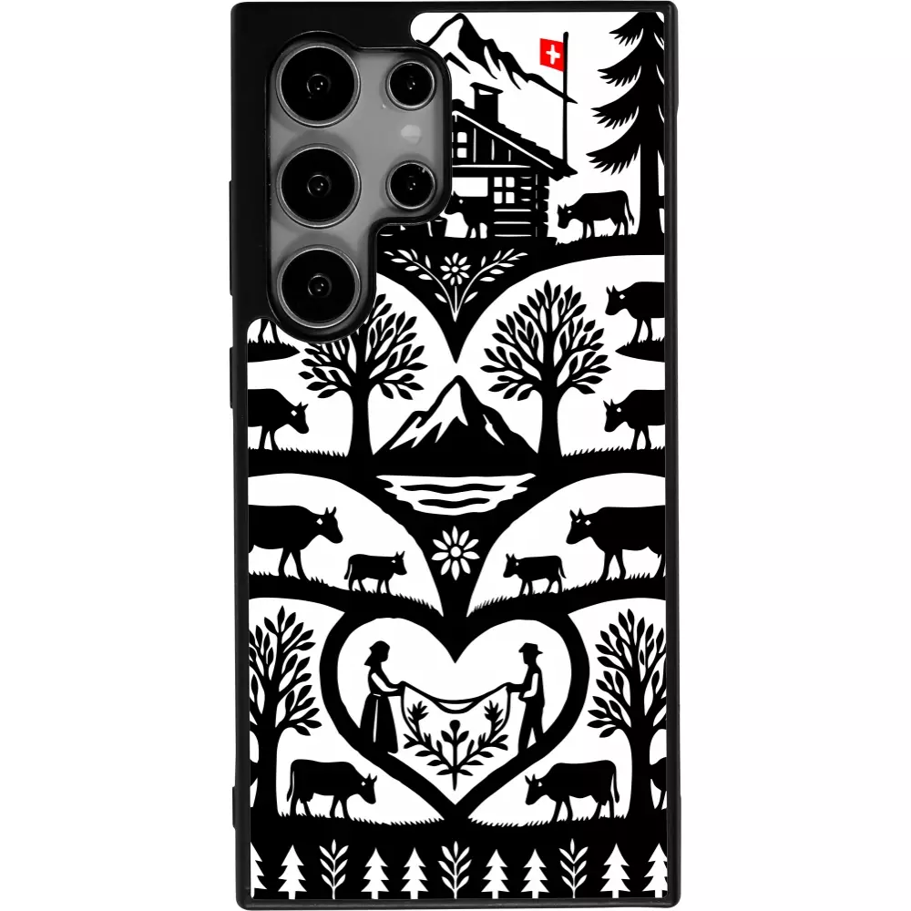 Samsung Galaxy S24 Ultra Case Hülle - Silikon schwarz Poya Schweiz 2