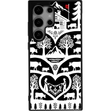 Coque Samsung Galaxy S24 Ultra - Silicone rigide noir Poya Suisse 2 noir
