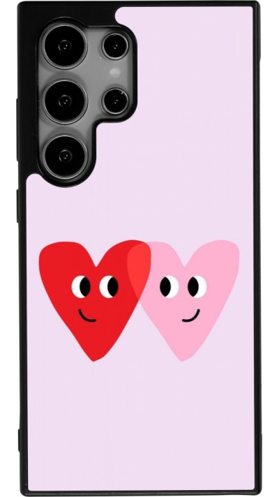 Samsung Galaxy S24 Ultra Case Hülle - Silikon schwarz Saint Valentines Day 26 Heart