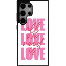 Coque Samsung Galaxy S24 Ultra - Silicone rigide noir Saint Valentines Day 26 Love all we need is